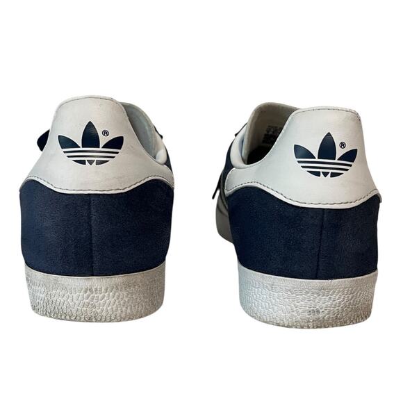 Adidas‎ Gazelle Shoes Originals Navy Blue White Size US Men 9 Women 10 - Picture 4 of 10
